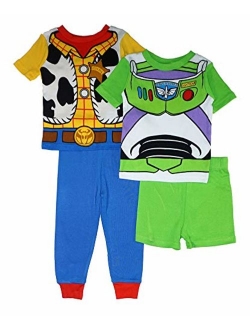 Boys' Toy Story 4-Piece Cotton Pajama Set