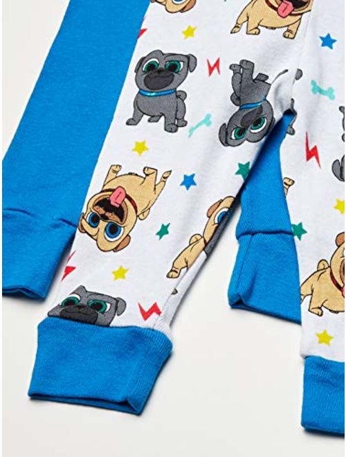 Disney Boys' Puppy Dog Pals 4-Piece Cotton Pajama Set