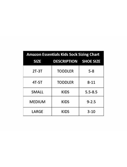 Amazon Essentials Kids' 10-Pack Cotton Crew Sock