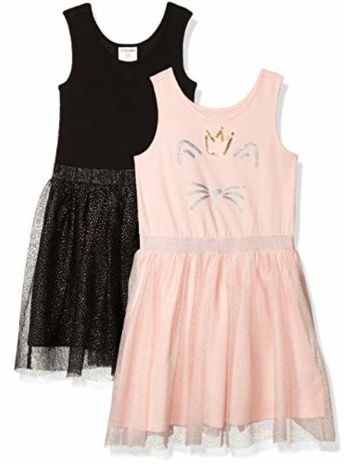 Amazon Brand - Spotted Zebra Girls Knit Sleeveless Tutu Dresses
