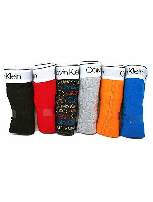 Calvin Klein Boy's Kids Modern Cotton Assorted Boxer Briefs Underwear, Multipack