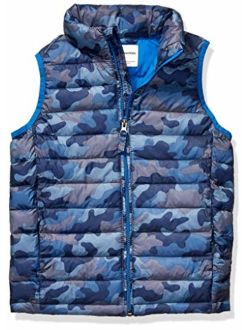 Boy's Lightweight Water-Resistant Packable Puffer Vest