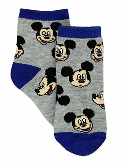 Disney Mickey Mouse Little Boys 6 pack Socks (Toddler)
