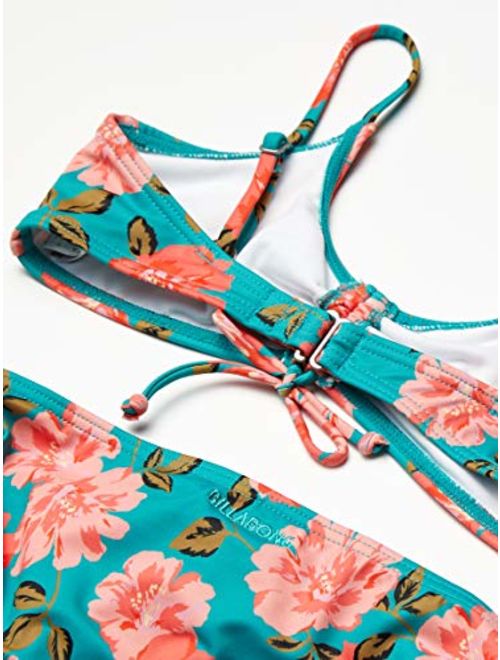 Billabong Girls' Sunny Shore Mini Crop Two Piece Swim Set