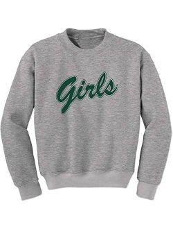 FerociTees Girls Shirt Rachel Monica (Green) Crewneck Sweatshirt