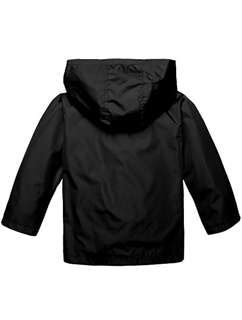 Arshiner Little Kid Waterproof Lightwight Jacket Outwear Raincoat with Hooded
