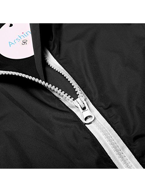 Arshiner Little Kid Waterproof Lightwight Jacket Outwear Raincoat with Hooded