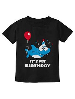 Tstars - Birthday Shark Doo doo Song Funny Gift Toddler Kids T-Shirt