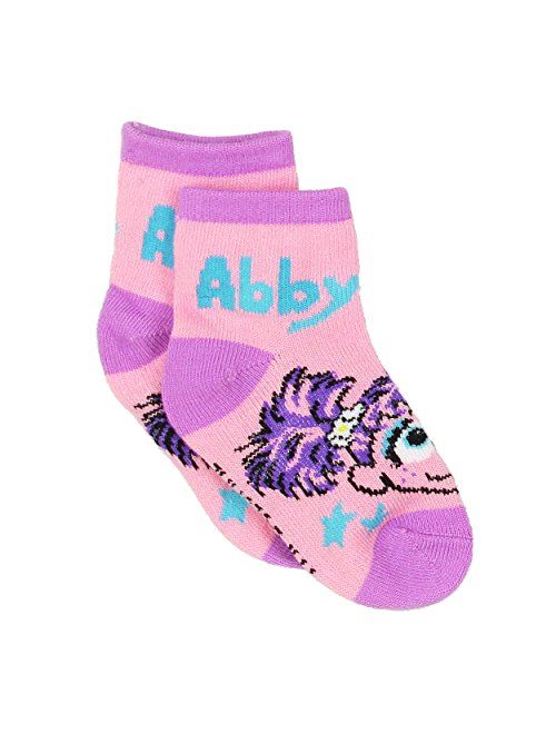 Sesame Street Elmo Abby Toddler Girls 6 pack Quarter Socks