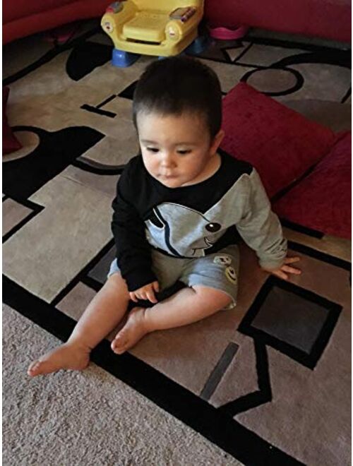 Jomago Boy Shirts Toddler Long Sleeve Top Kids Elephant Tee Toddler Sport Sweatshirt