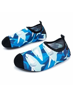 L-RUN Kids Swim Water Shoes Barefoot Aqua Socks Shoes for Beach Pool Surfing Yoga