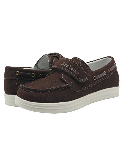 Apakowa Kids Boys Loafers Casual Slip On Boat Shoes (Toddler/Little Kid/Big Kid)