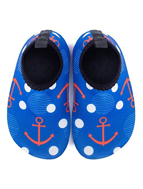 L-RUN Baby Water Shoes Barefoot Skin Aqua Sock Swim Shoes for Beach Swim Pool