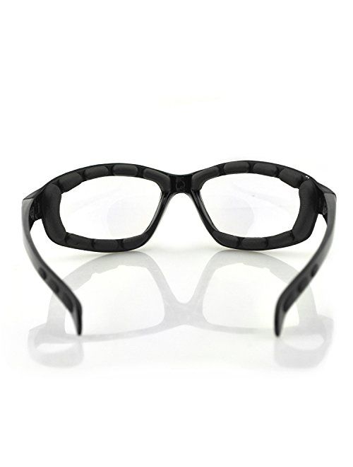 Bobster EFB001 Fat Boy Sunglasses with Black Frame and Anti-Fog Photochromic Lens (Gloss Black)