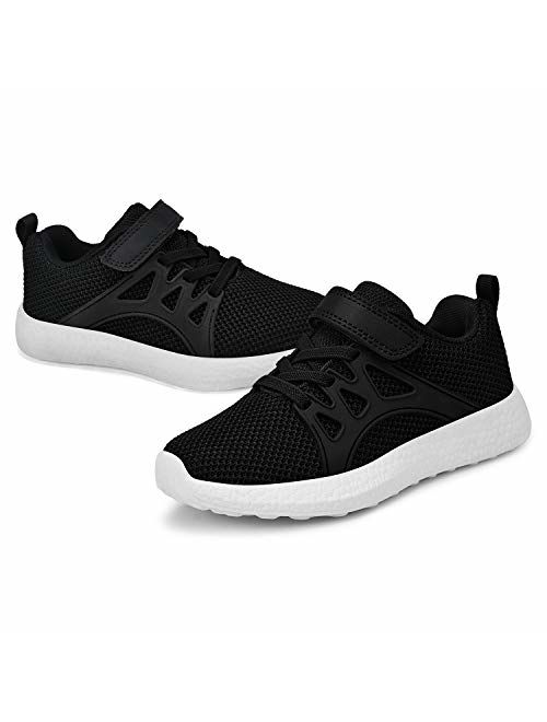 SouthBrothers Boys Girls Sneakers No Lace Lightweight Breathable Running Walking Athletic Tennis Shoes