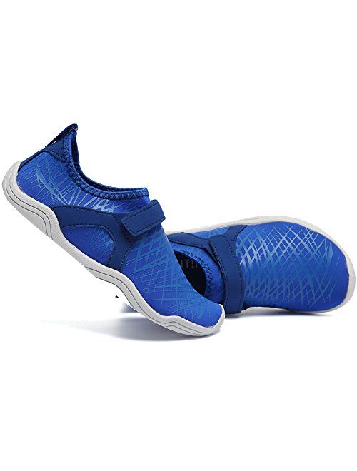 Boys & Girls Water Shoes Lightweight Comfort Sole Easy Walking Athletic Slip on Aqua Sock(Toddler/Little Kid/Big Kid)