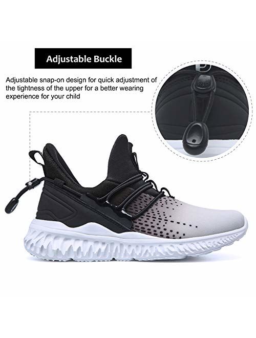 Spesoul Kids Fashion Sneakers Outdoor Lightweight Breathable Athletic Running Walking Shoes for Girls Boys 5 M US Big Kid