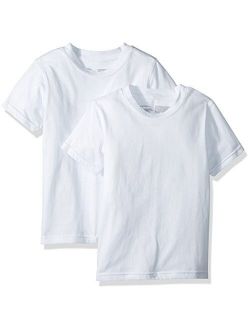 Boys' Kids Crewneck Undershirt T-Shirt, 2 Pack