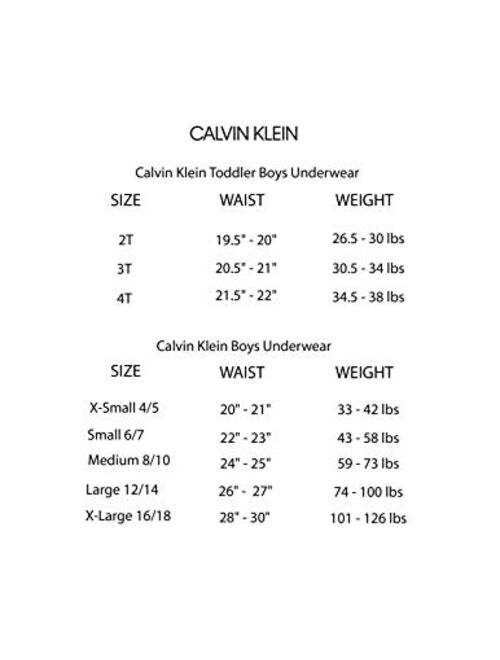 Calvin Klein Boys' Kids Crewneck Undershirt T-Shirt, 2 Pack