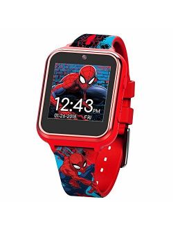 Marvel Boys' Touch-Screen Watch with Silicone Strap, red, 19.5 (Model: SPD4588AZ)