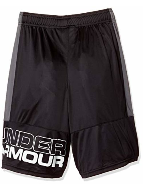 Under Armour Boys Instinct Shorts,Black /White Youth Small