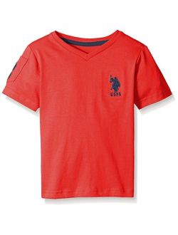 Boys' Solid V-Neck T-Shirt