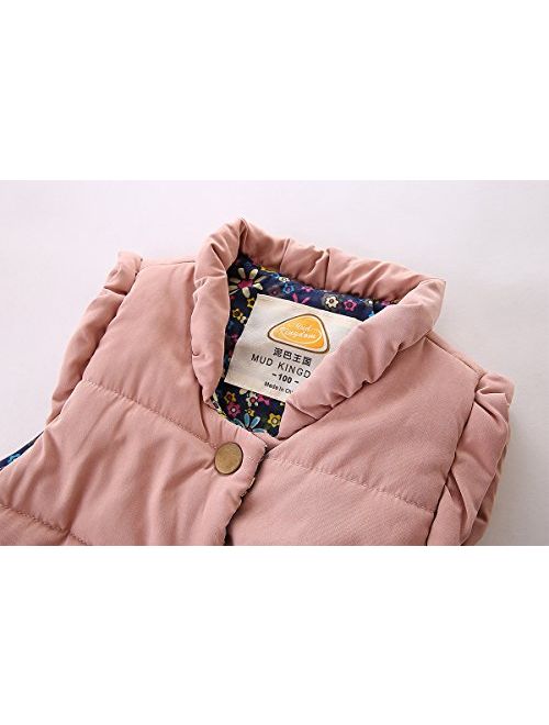 Mud Kingdom Little Girls Vests Outerwear Lightweight Cute Floral