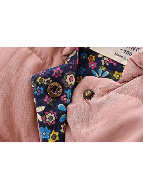 Mud Kingdom Little Girls Vests Outerwear Lightweight Cute Floral