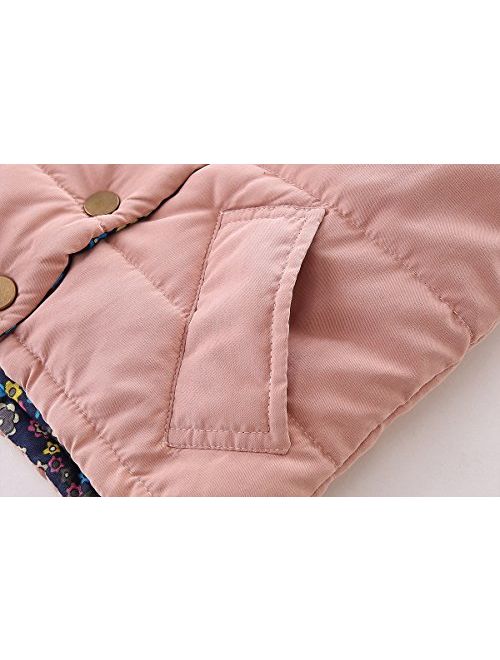 Mud Kingdom Little Girls Vests Outerwear Lightweight Cute Floral
