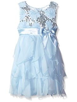 American Princess Girls' Sequin Corkscrew Dress