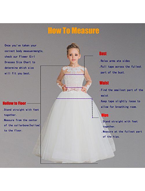 Sittingley Fancy Flower Girls Pageant First Communion Dresses White Blue Dresses 0-12 Year Old
