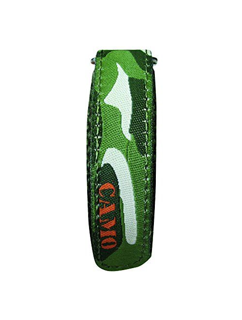 Ravel Boys Green Army Camouflage Fabric Velcro Strap Watch R1507.05