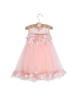 1-6T Kids Girls Mesh Tulle Skirt Dress for Birthday Flower Girl Special Occasion