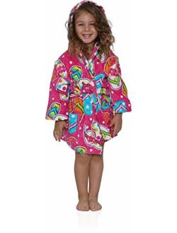 Komar Kids Ocean Print Cotton Hooded Terry Robe Cover Up, Sizes 4-12