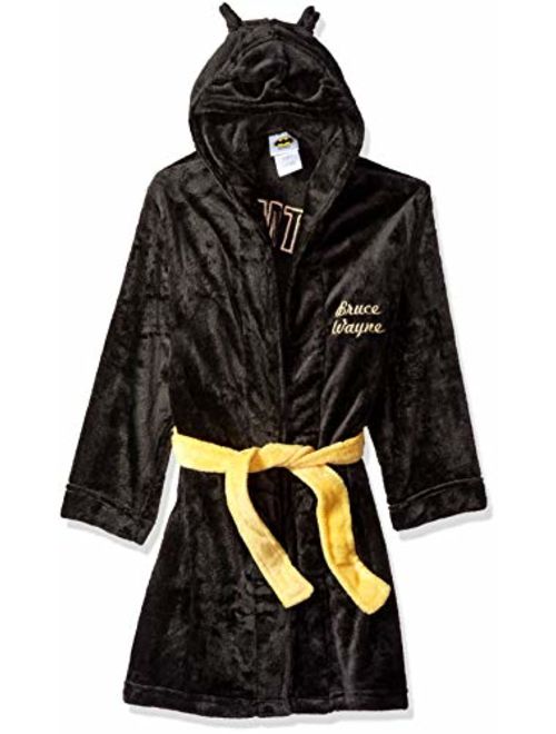 DC Comics Boys' Superhero Plush Velvet Fleece Robe