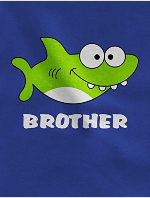 Tstars - Brother Shark Doo Doo Gift for Big Brother Toddler Kids T-Shirt