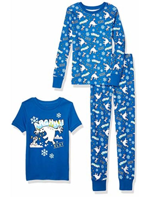Amazon Brand - Spotted Zebra Boys Disney Star Wars Marvel Snug-Fit Cotton Pajamas Sleepwear Sets