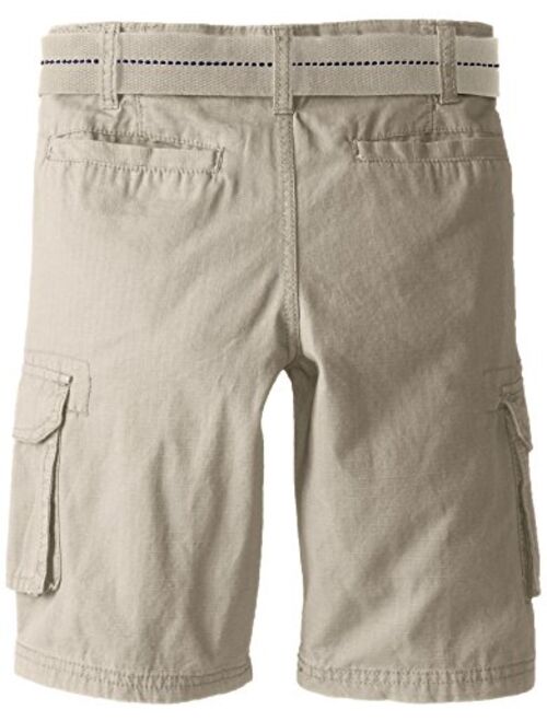 U.S. Polo Assn. Boys' Solid Cargo Short with Belt