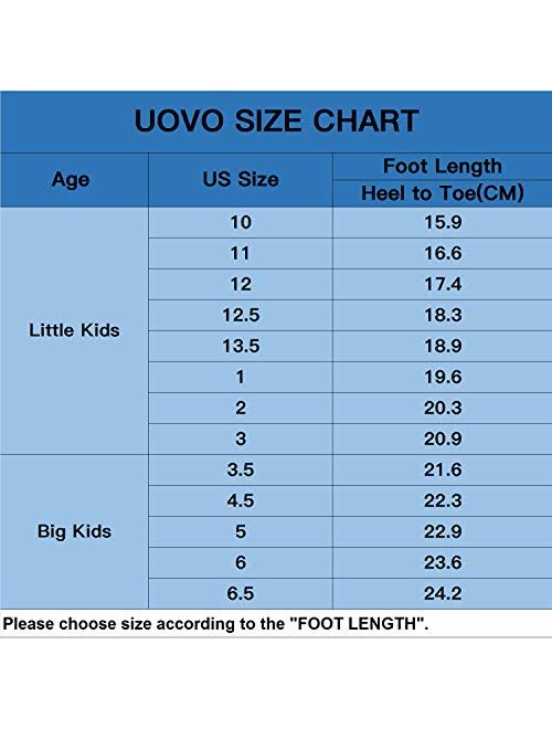 Big/Little Boys UOVO Boys Shoes Boys Tennis Running Sneakers Waterproof Hiking Shoes Kids Outdoor Fashion Sneakers Slip Resistant 