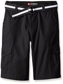 Boys' Belted Ripstop Basic Cargo Shorts