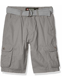 Boys' Belted Ripstop Basic Cargo Shorts