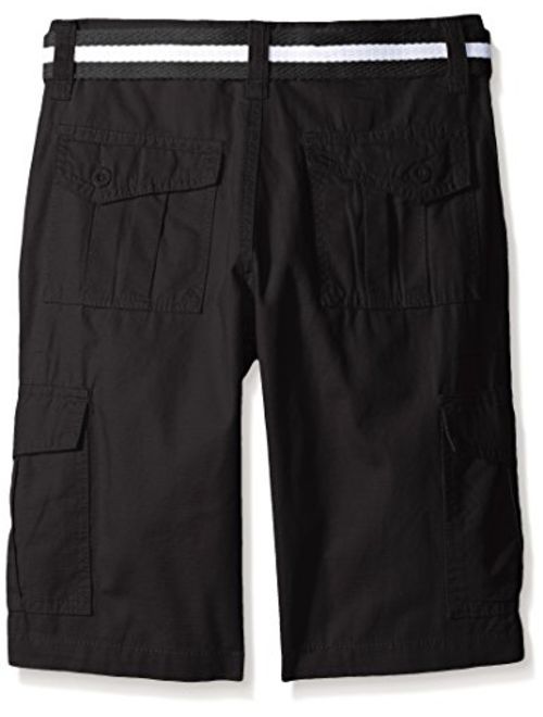Southpole Boys' Belted Ripstop Basic Cargo Shorts