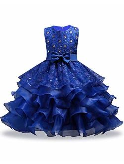 FKKFYY 2-14 Years Girl Party Wedding Pageant Special Occasion Dress