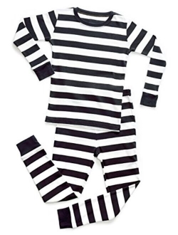 Kids & Toddler Pajamas Boys Girls 2 Piece Pjs Set 100% Organic Cotton Sleepwear (12 Months-14 Years)