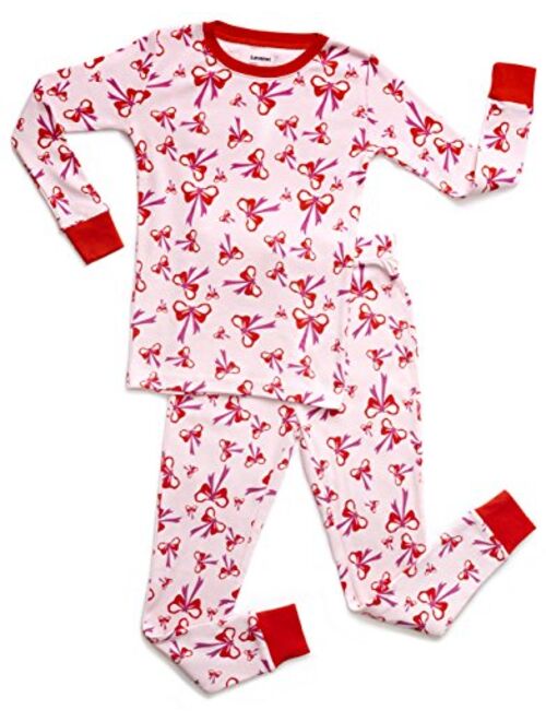 Leveret Kids & Toddler Pajamas Boys Girls 2 Piece Pjs Set 100% Organic Cotton Sleepwear (12 Months-14 Years)