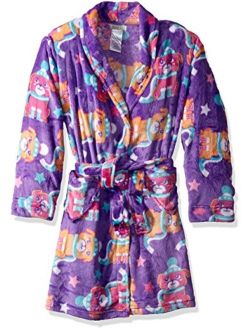 Komar Kids Girls' Heart Velvet Fleece Robe