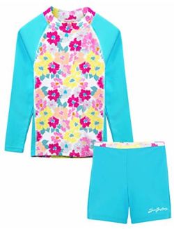 SunBusters Girls Fitted Swim Set 12 mos-12 yrs, UPF 50+ Sun Protection