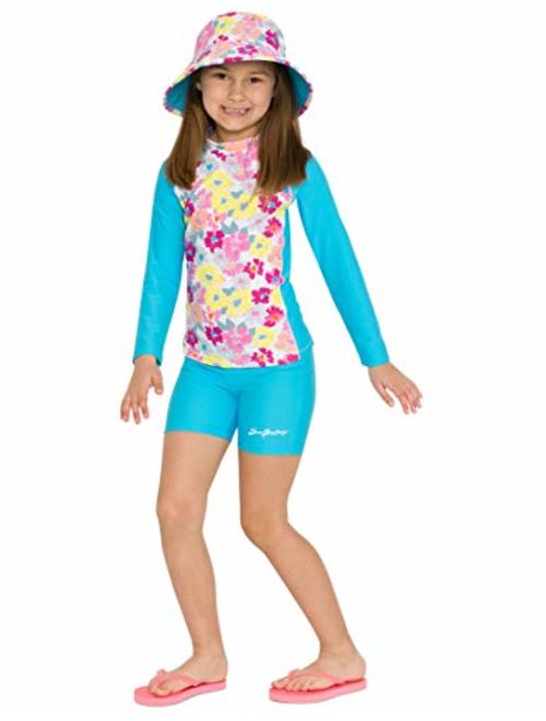 SunBusters Girls Fitted Swim Set 12 mos-12 yrs, UPF 50+ Sun Protection