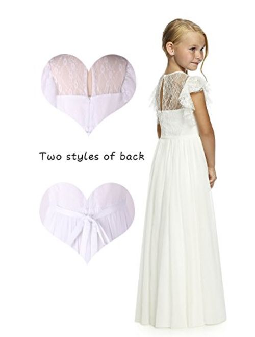 Castle Flower Girl First Communion Pageant Wedding Lace Birthday Dress