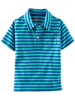 Striped Polo (Kid) - Turquoise-4